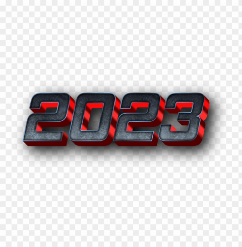 3d text effect 2023 robot cyborg PNG images with transparent layer