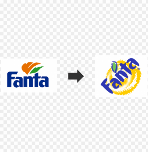 40 stunning examples of a great redesign - fanta old logo vs new Transparent PNG Isolated Element