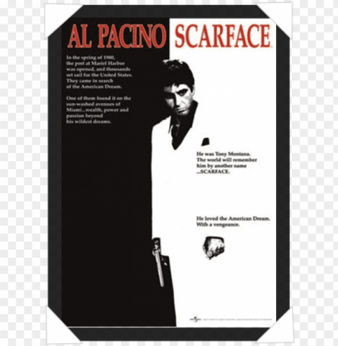 #451 - scarface Transparent Background PNG Isolated Illustration