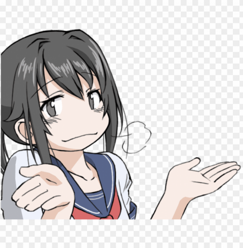 4967093 - anime girl shrug transparent PNG pictures with no background required