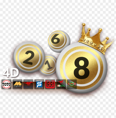 4d lottery PNG with Isolated Transparency