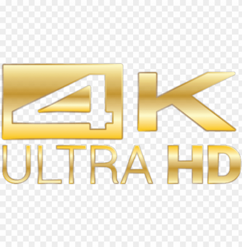 4k video logo - graphics PNG Image Isolated on Transparent Backdrop
