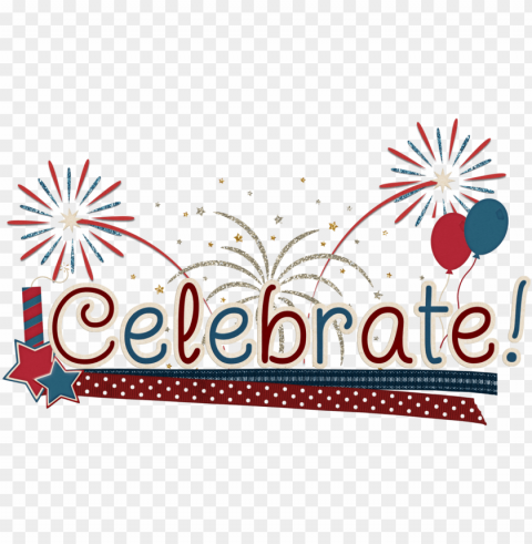 4th - july 4th celebration clipart Transparent Cutout PNG Isolated Element