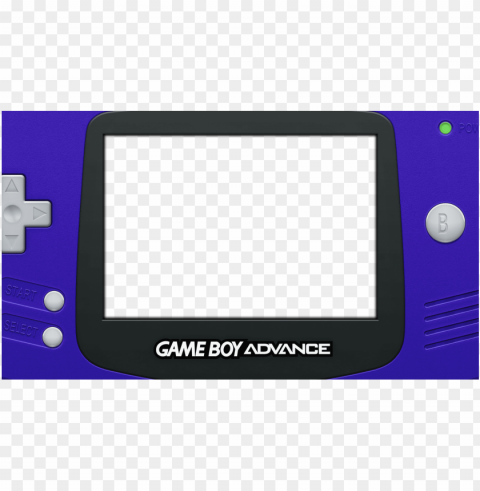 4whllno - nintendo game boy advance bezel PNG file with alpha