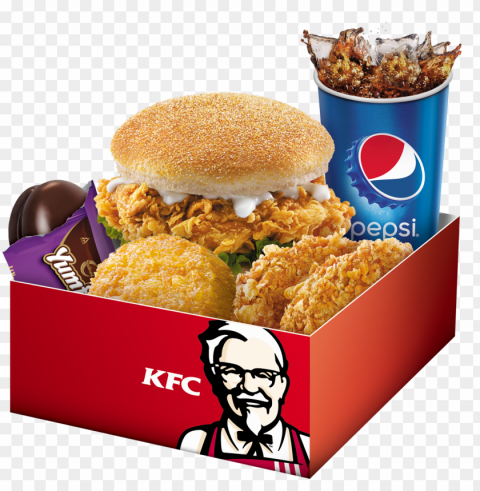 5 in 1 box meal zinger burger - 5 in 1 meal box kfc PNG transparent photos extensive collection