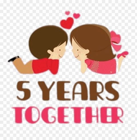 5 years anniversary couple Free download PNG images with alpha channel diversity