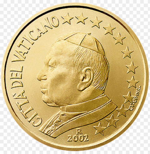 50 cent coin va serie 1 - vatican 50 cent 2002 PNG images with clear alpha channel
