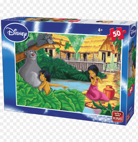 50 Piece King Puzzles Disney Jungle Book PNG Image Isolated With Clear Background