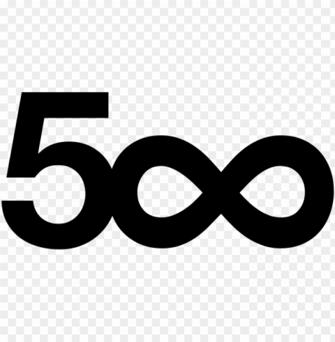 500px logo Transparent PNG Isolated Item with Detail