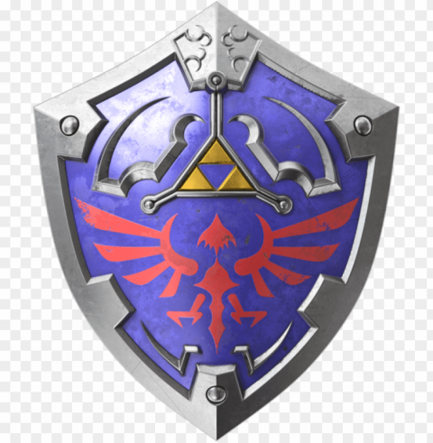 500px-tphd hylian shield 1 - twilight princess hylian shield Isolated Artwork on Clear Transparent PNG