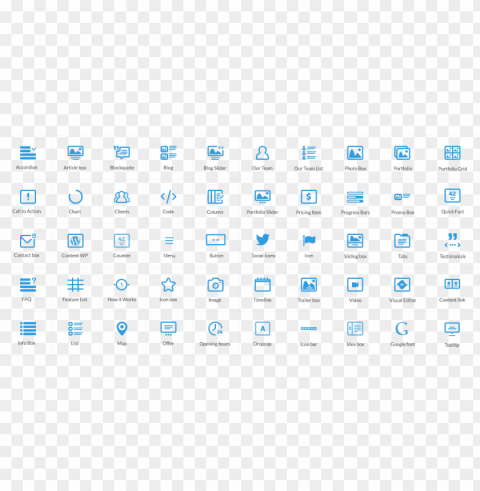 55 shortcodes - betheme html changing icons Isolated Icon on Transparent Background PNG