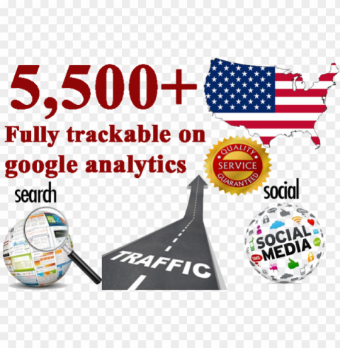 5500 usa web traffics from social media networks - usa fla PNG images transparent pack