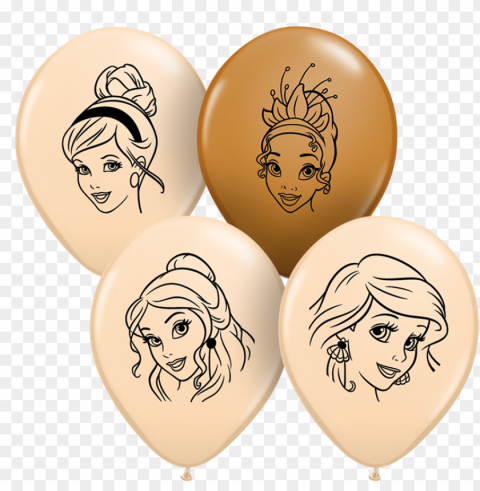 6 inch disney princess heart shaped latex balloons Transparent PNG images for graphic design PNG transparent with Clear Background ID 369cc74c