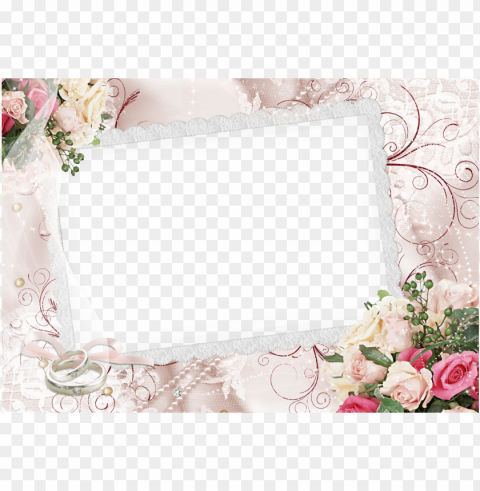 6 molduras para fotos de casamento alta resoluçãopara - frames Isolated Illustration on Transparent PNG