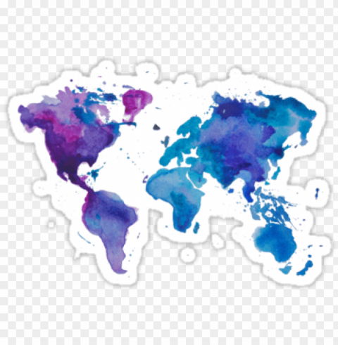 #6 watercolor map of the world by anastasiia kucherenko - watercolour world map background Alpha channel PNGs