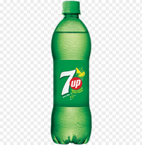 7 up soft drink - 7 up bottle 2018 Clear Background Isolation in PNG Format