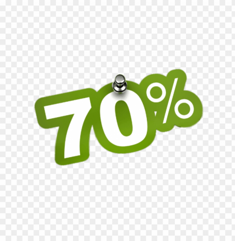 70% discount sticker PNG images with transparent elements