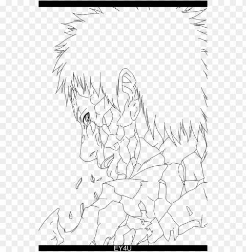 734 x 1089 3 - dying obito drawi Isolated PNG Graphic with Transparency
