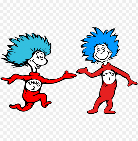 74 - 18 kb - thing 1 and thing 2 shirts Transparent PNG graphics assortment