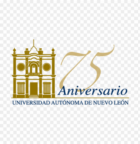 75 anos uanl vector logo Free PNG download