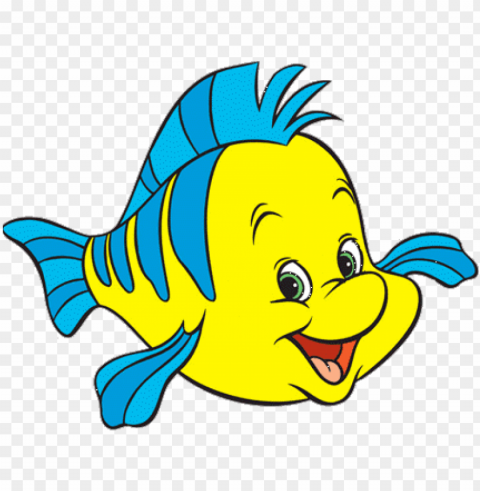 762 images about emojitransparents on we heart - flounder from the little mermaid Isolated Illustration in HighQuality Transparent PNG