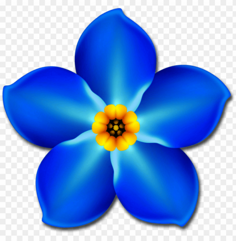 774 x 784 3 - one forget me not flower PNG Image with Isolated Artwork
