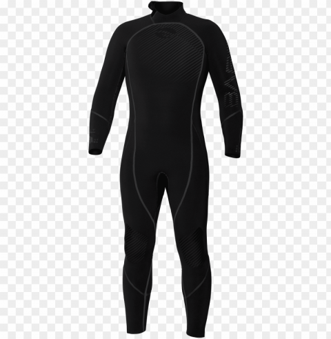 7mm reactive titan black wetsuit Isolated Design in Transparent Background PNG