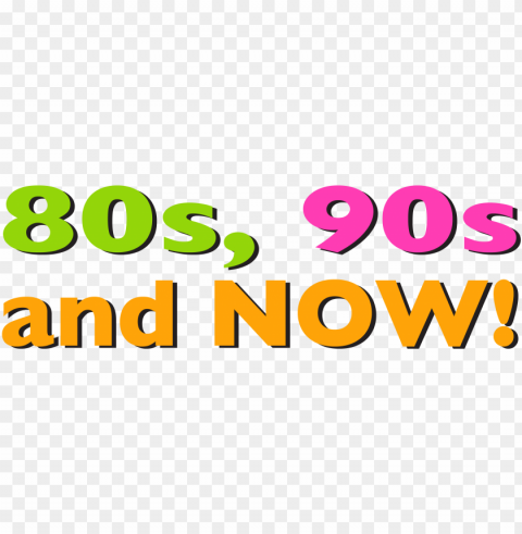 80s 90s and now - 80s 90s Transparent design PNG
