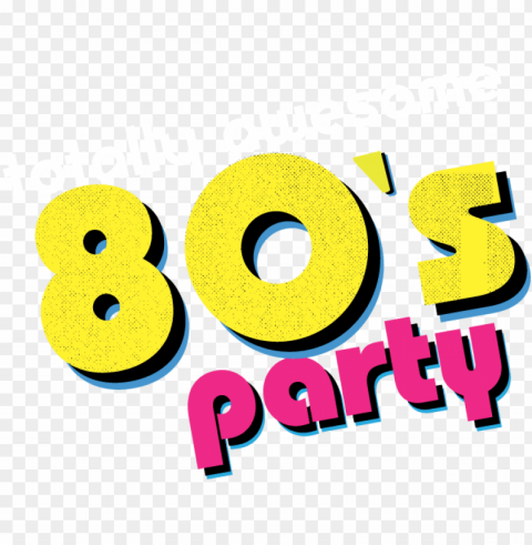 80s party clipart PNG images with transparent backdrop