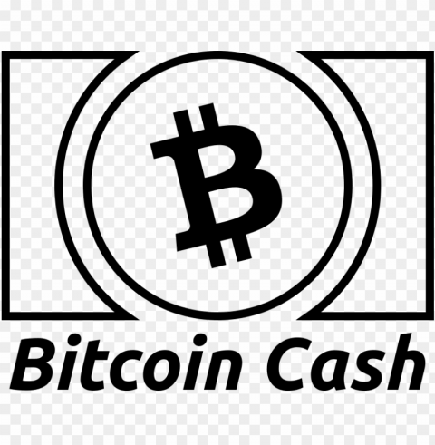 848672 pixels - bitcoin cash white logo Transparent background PNG clipart