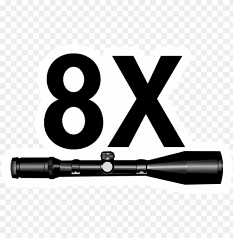 8x Scope Pubg Sticker - 8x Scope In Pub PNG Clipart