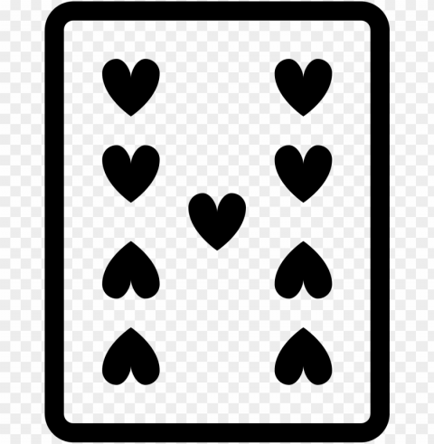 9 de copas icon - blue playing cards icons Isolated Artwork in HighResolution PNG