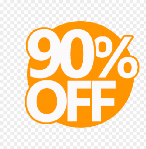 90% discount sticker PNG images with transparent overlay