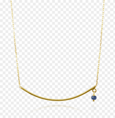 9ct gold sapphire bar necklace - necklace PNG Graphic with Transparent Isolation