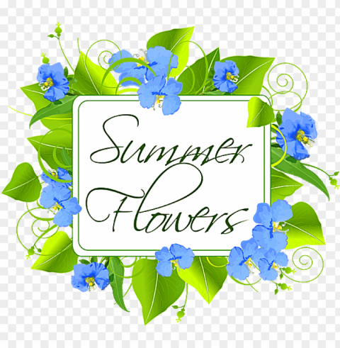 a bouquet of summer flowers- transparent blue mother's day PNG Graphic Isolated on Clear Background