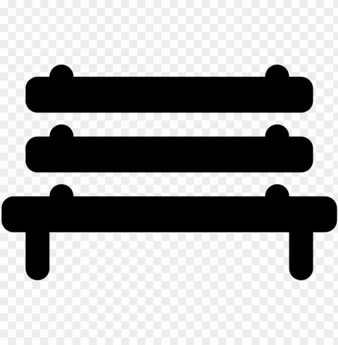 a city bench icon is shown a bench similar to a park - parallel Transparent Background PNG Isolated Illustration