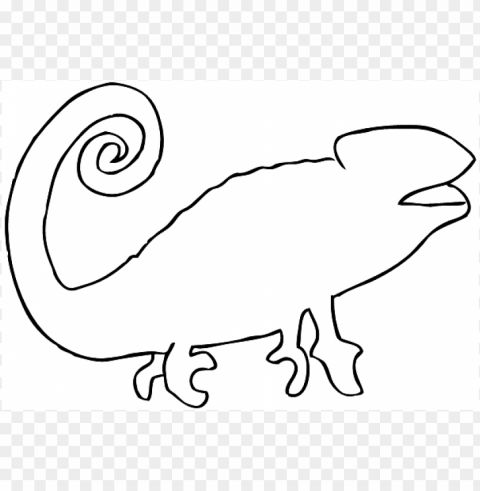 a color of his own chameleon coloring page Transparent PNG Illustration with Isolation