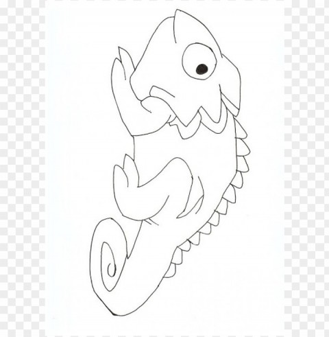 a color of his own chameleon coloring page Transparent PNG illustrations