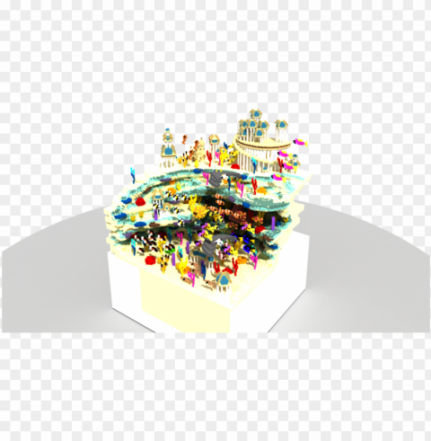 a few minecraft builds some are rendered - birthday cake PNG with Clear Isolation on Transparent Background