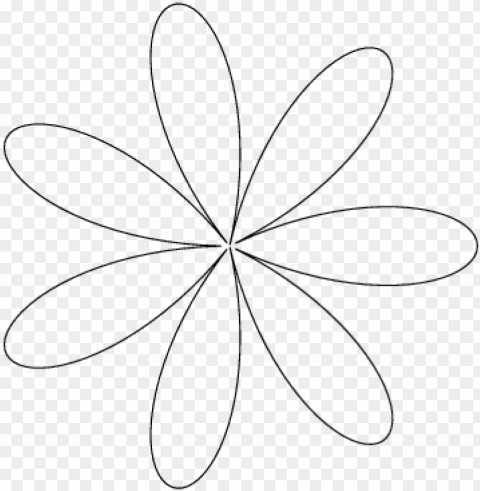 a flower graph f on seven edges petals - flower graph Transparent PNG Isolated Subject Matter