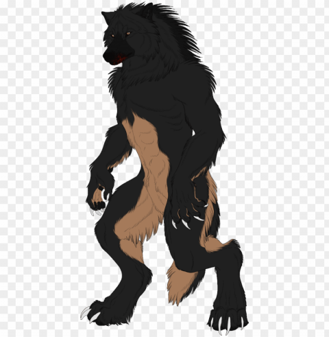 a full body commission from fenrirsulfer of shane shortly - werewolf fenrirsulfer PNG images for editing
