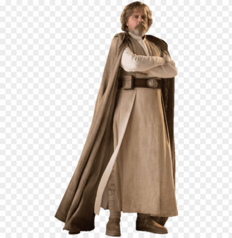 a large batch of character standees for star wars - luke skywalker costume last jedi Clear Background PNG with Isolation