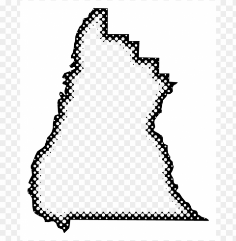 a map of liberty with dots reversed out of a black Clean Background Isolated PNG Object