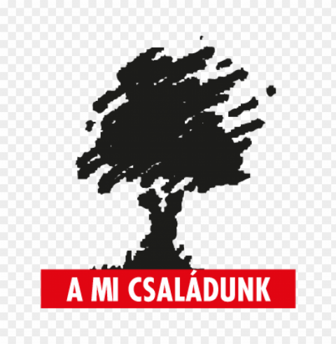 a mi csaladunk vector logo free PNG with Transparency and Isolation