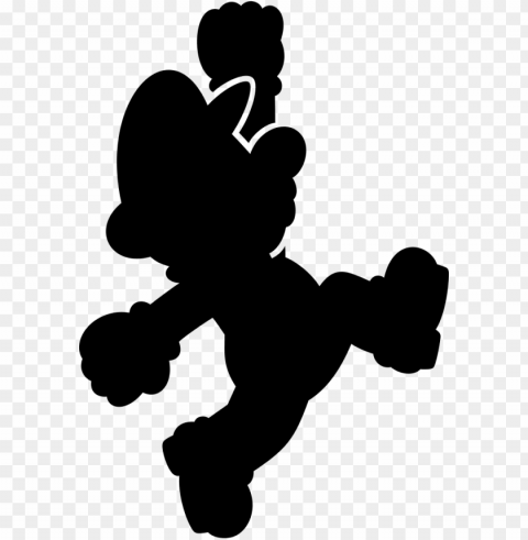 a mix of the new super mario run artwork i could get - super mario icon silhouette HighQuality PNG with Transparent Isolation PNG transparent with Clear Background ID b0f1912f