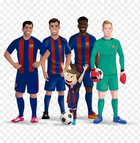 a personalized gift for the idols of fc barcelona - player HighQuality Transparent PNG Isolated Graphic Design