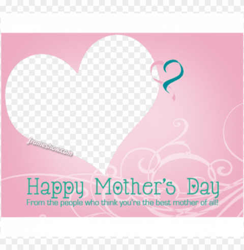 a - photograph frame happy mothers day PNG Image with Isolated Transparency
