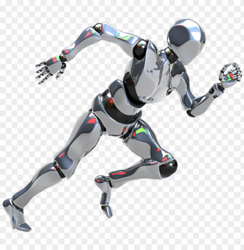 a running robot - robot ru Isolated Character in Transparent PNG