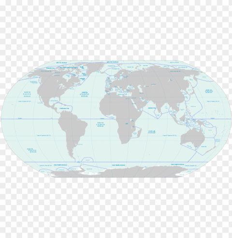 a small blank world map with oceans marked in blue - world map with ocean boundaries High-quality transparent PNG images