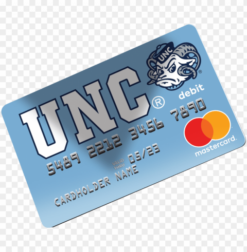 a sub card is a fancard prepaid mastercard that is - north carolina tar heels PNG Image Isolated with HighQuality Clarity